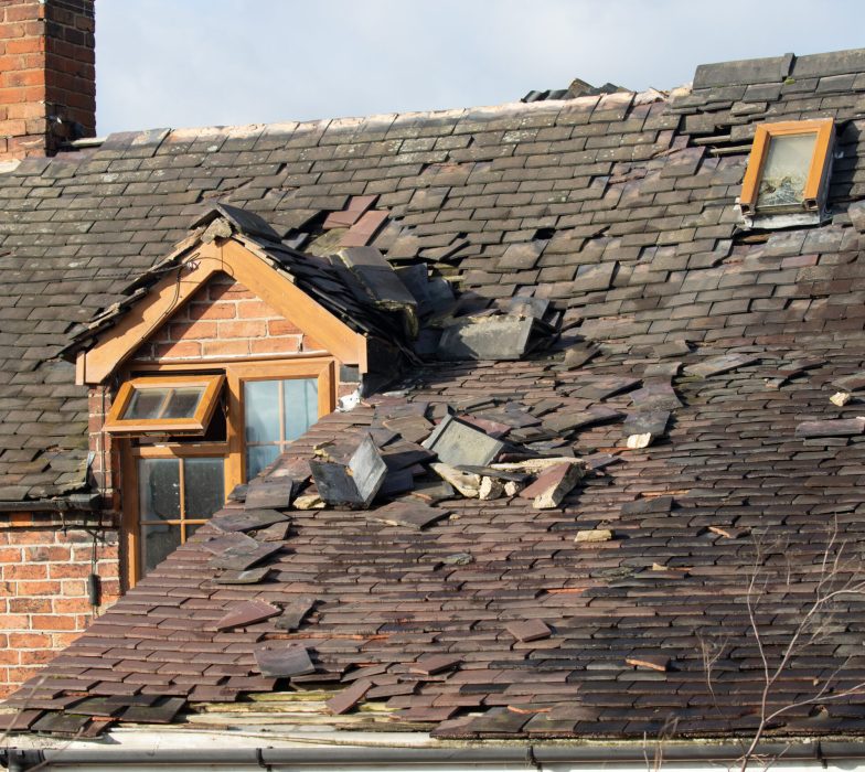 damaged roof